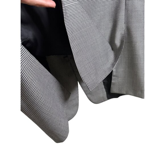 Ermenegildo Zegna Men's Wool Herringbone Black‎ White Blazer Luxury Jacket 50 - Picture 10 of 13